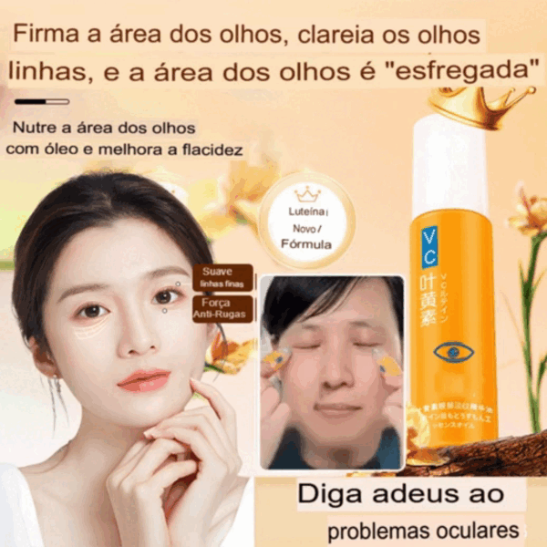 LuteinaRoll 5 em 1 ORIGINAL- Remove Olheiras, Reduz Bolsas e Revitaliza a Pele ao Redor dos Olhos