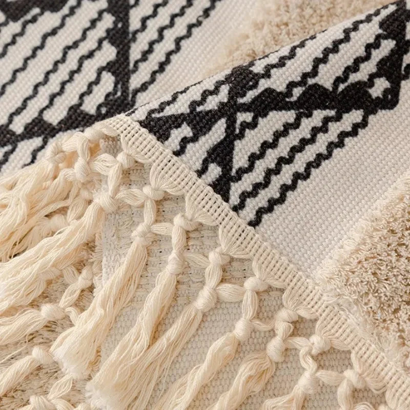 Capa Protetora Estilo Nórdico com Franjas Design 3D