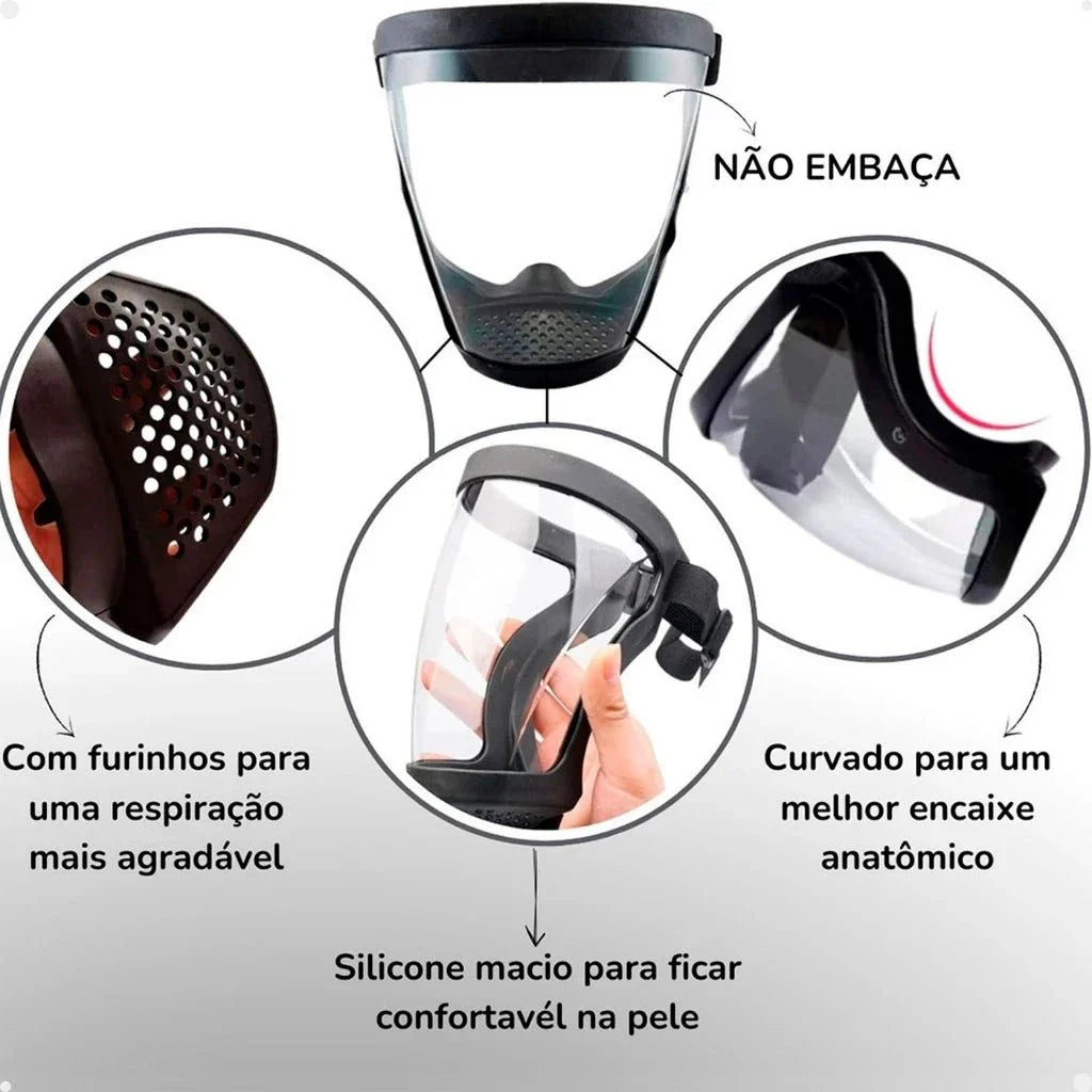 Máscara Protetora de Serragem, Poeira e Faíscas FaceShield
