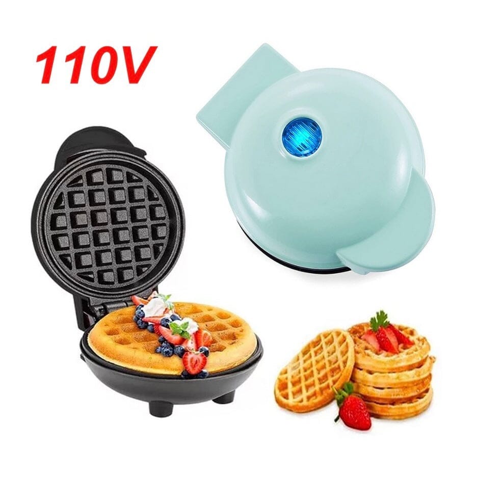 Mini Máquina de Waffles Elétrica Portátil