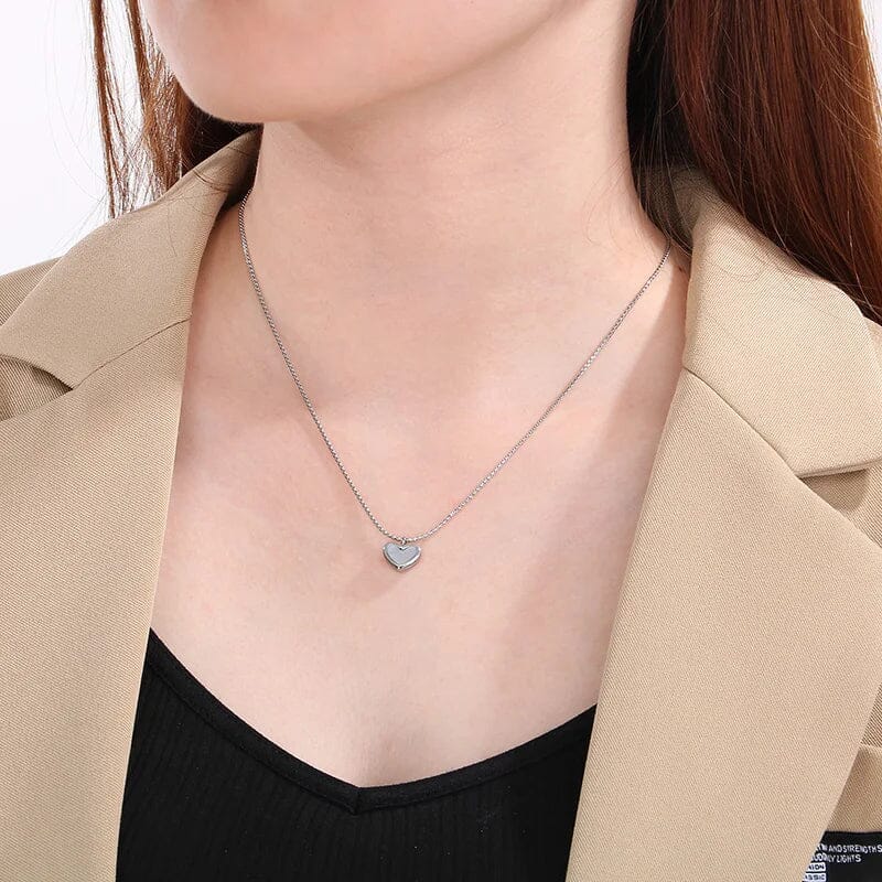 Para Minha Filha - Colar Coração Pérola Banhado a Ouro 18k