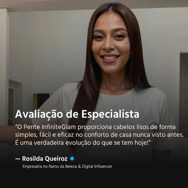 Pente Alisador de Cabelo 5 em 1 Sem Fio InfiniteGlam