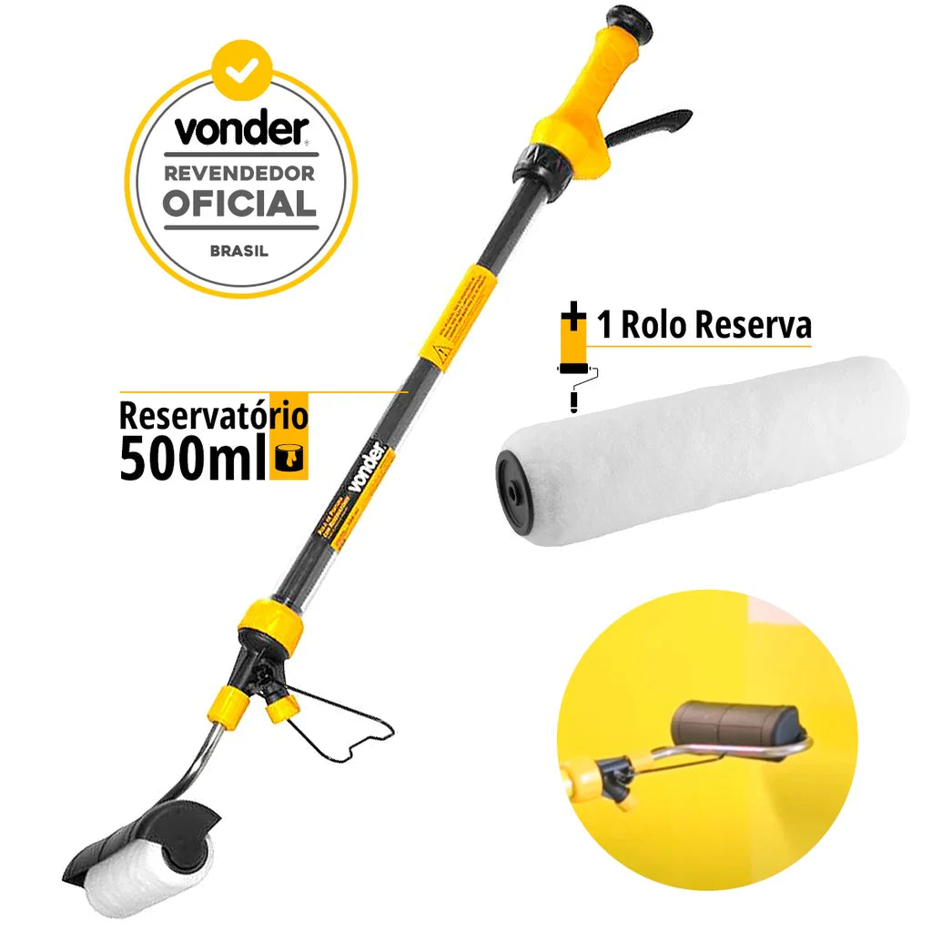 Pinta Fácil Jet Prime™ - Rolo de pintura com reservatório no Cabo + SUPER BRINDE