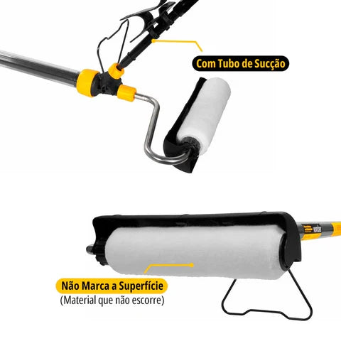 Pinta Fácil Jet Prime™ - Rolo de pintura com reservatório no Cabo + SUPER BRINDE