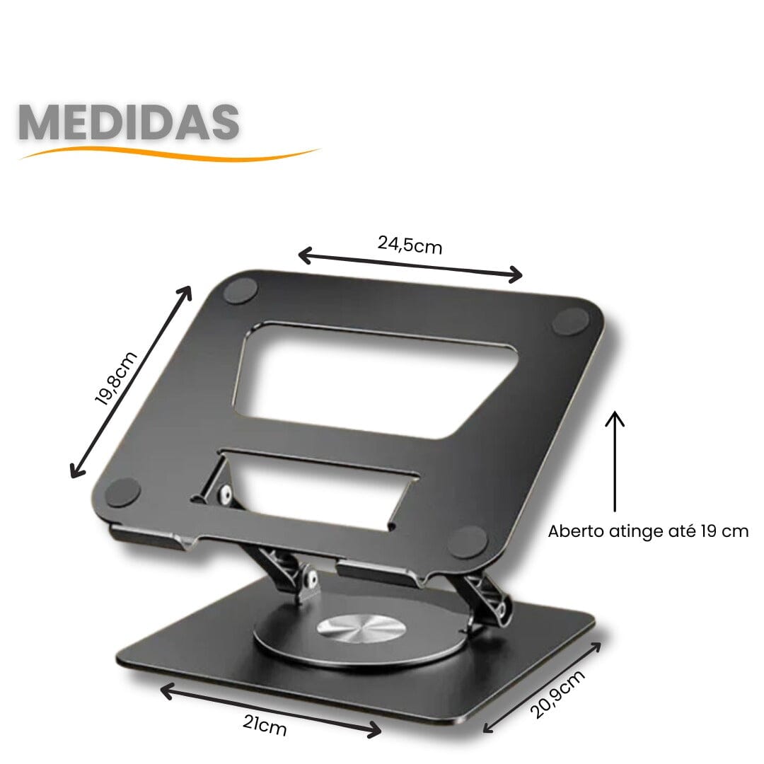 Suporte Giratório SpinFlex 360º para Notebook