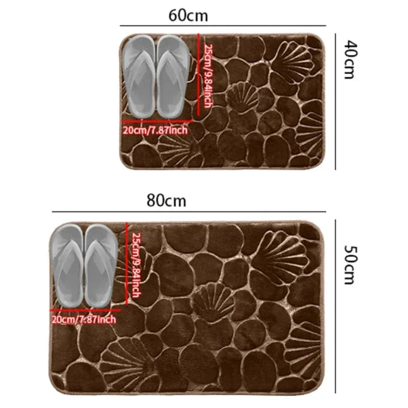 Tapete de Banheiro de Alta Absorção com Secagem Rápida
