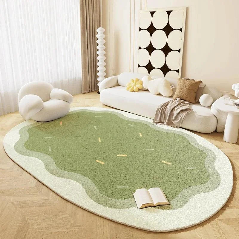 Tapete Luxuoso de Formato Irregular Confort Moderno