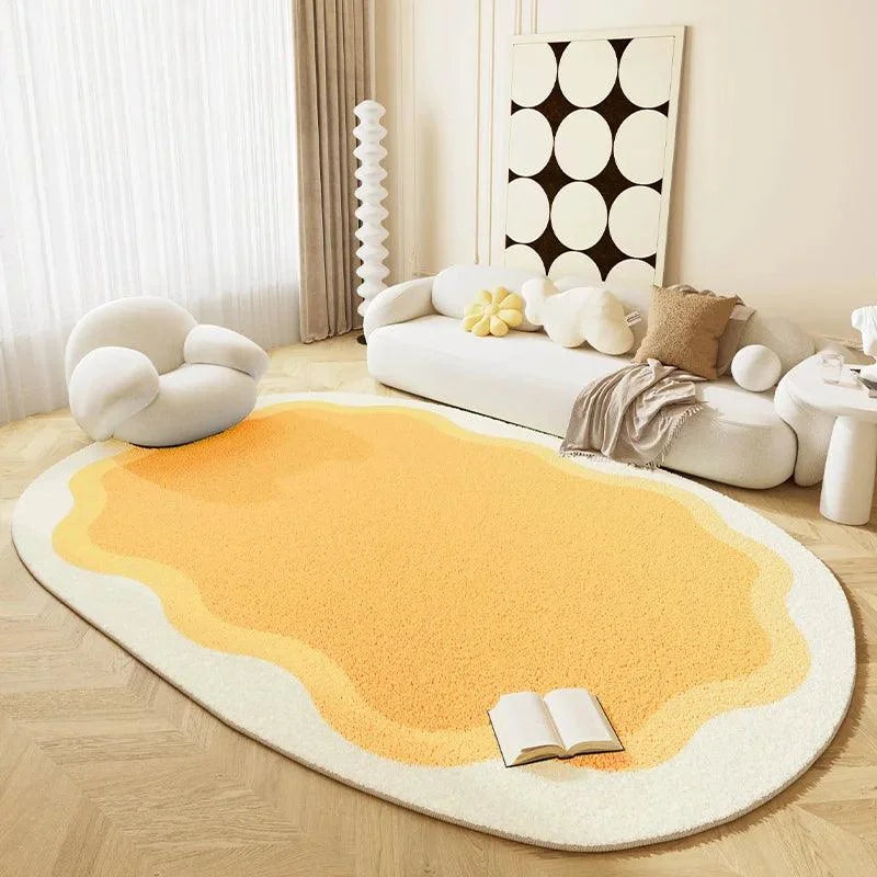 Tapete Luxuoso de Formato Irregular Confort Moderno