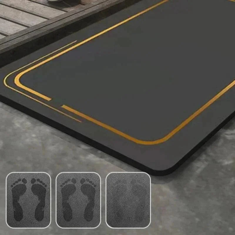 Tapete Moderno Antiderrapante e Secante para Banheiro