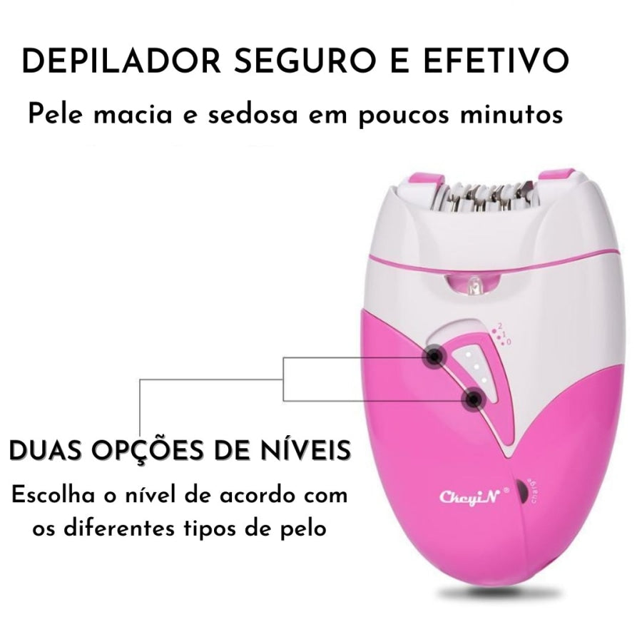 Depilador Elétrico Feminino Recarregável