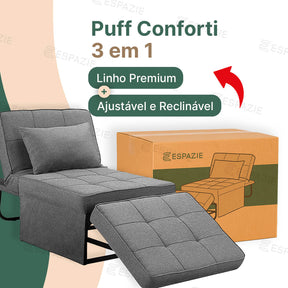 Puff Conforti Multifuncional 3 em 1 + Brinde