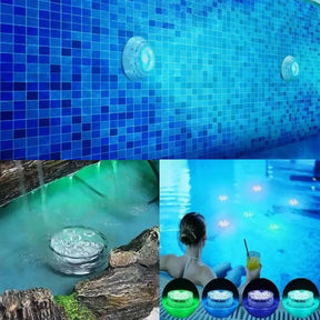 Kit Luminárias de Piscina RGB | Sem Fio Com Controle Remoto