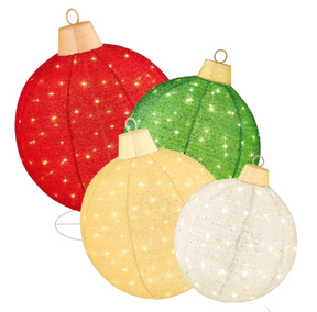 Esferas de Enfeites de Natal com Micro Leds 2025 - PAGUE 1 LEVE 4