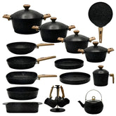 Jogo de Panelas 15 Peças Antiaderente + Brindes Exclusivos