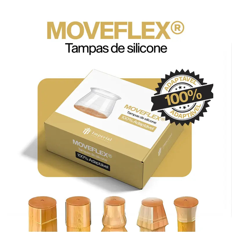 Tampa de Silicone para Pés de Móveis - MoveFlex® (Protege contra Riscos e Barulhos) - Leve Mais e Pague Menos!