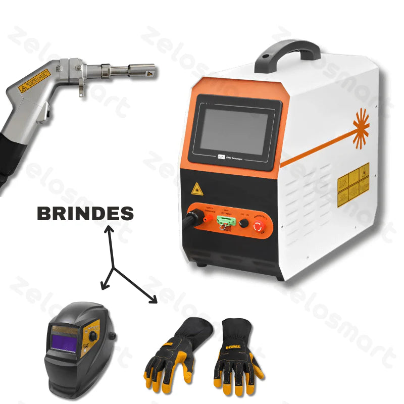 Máquina de Solda e Corte a Laser Portátil 150A Proteção Bivolt + 2 Brindes Exclusivos