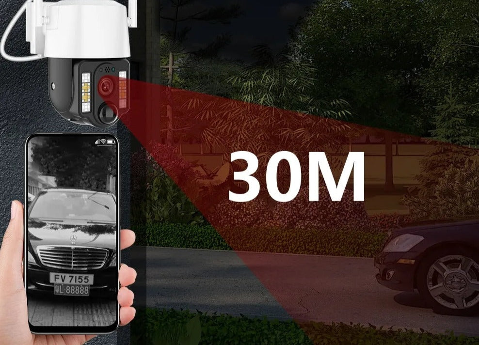 Câmera De Segurança Suporta Chip 4 G Com Painel Solar à Prova D'água IP66