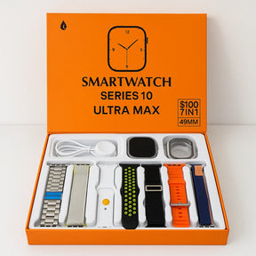 Smartwatch Série 10 Ultra Max 49mm + [Brinde: 7 Pulseiras]