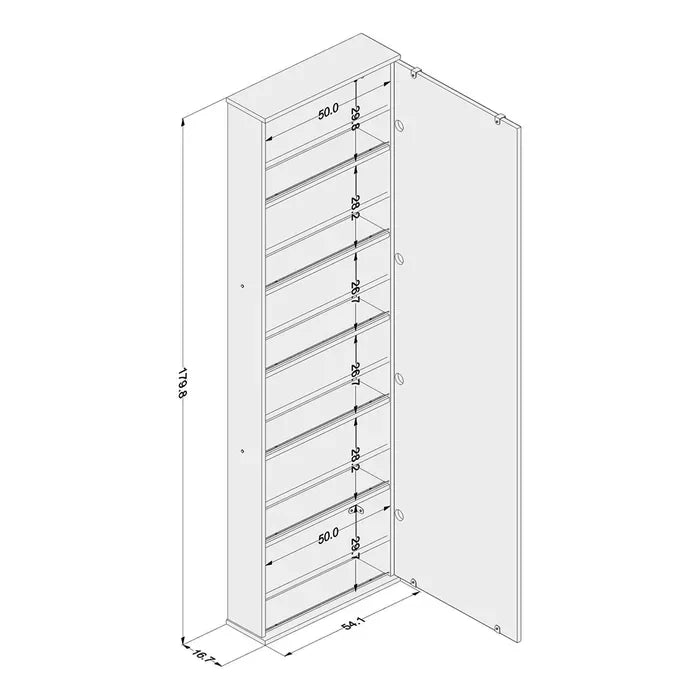 Sapateira com Espelho Itauna Branco | Frete Grátis