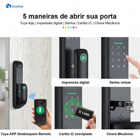 Fechadura Digital Smart 3D Wifi Biométrica Security Smart