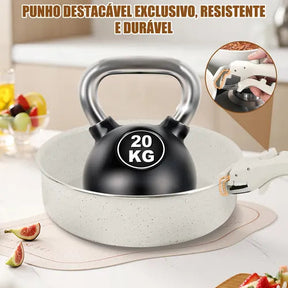 Kit Panelas Antiaderentes Premium com Cabo Removível – Edição Limitada