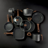 Jogo de Panelas Linen Ceramic - Revestimento Cerâmico Antiaderente 8 Peças