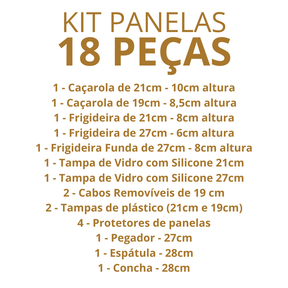 Kit Panelas Antiaderentes Premium com Cabo Removível – Edição Limitada