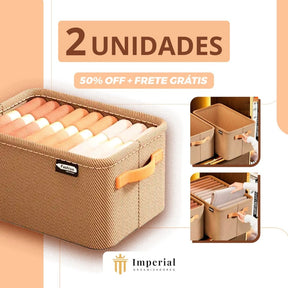 Organizador de Roupas Dobrável Imperial Box® - 2 UNIDADES