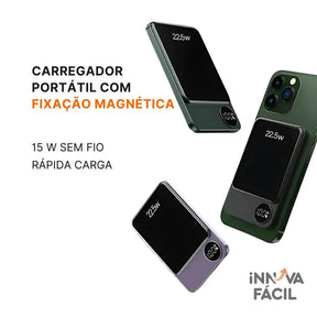 Carregador Portátil por Indução Sem Fio – Innova Fácil