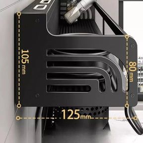 Prateleira Multifuncional para Cozinha em Aço Inox