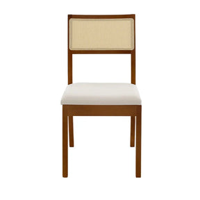 Kit 2 Cadeiras Madeira Maciça Off White | Frete Grátis