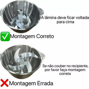 Processador Picador de Alimentos Elétrico Profissional  - Agilidade para Suas Receitas