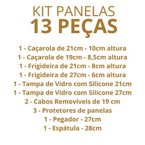 Kit Panelas Antiaderentes Premium com Cabo Removível – Edição Limitada