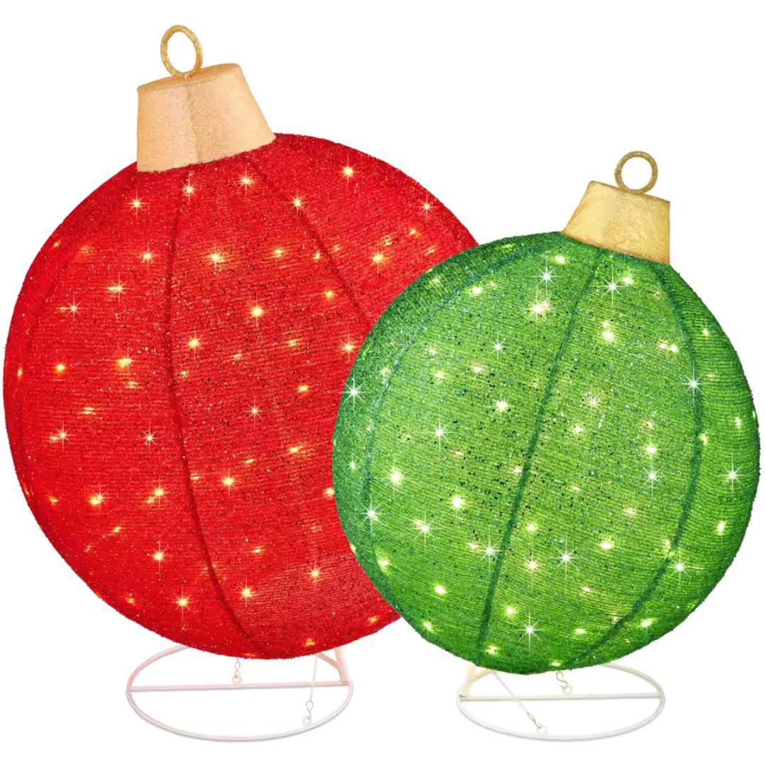 Esferas de Enfeites de Natal com Micro Leds 2025 - PAGUE 1 LEVE 4