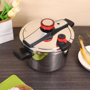 Panela de Pressão Inox 6L Anti Explosão com Alças Reforçadas Premium