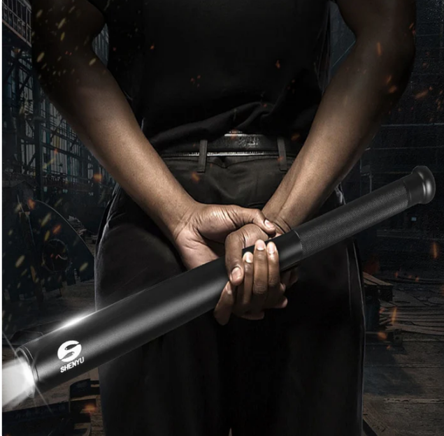 Bastão de Baseball Multifuncional com Lanterna LED