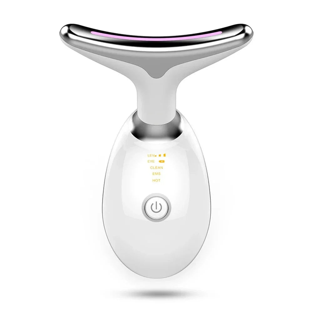 Massageador Elétrico Facial com Fototerapia Anti-Rugas