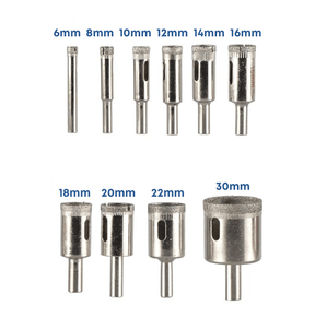 Kit 10 Bicos de Furo Diamantados - Brocas Serra Copo