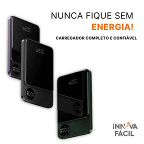 Carregador Portátil por Indução Sem Fio – Innova Fácil