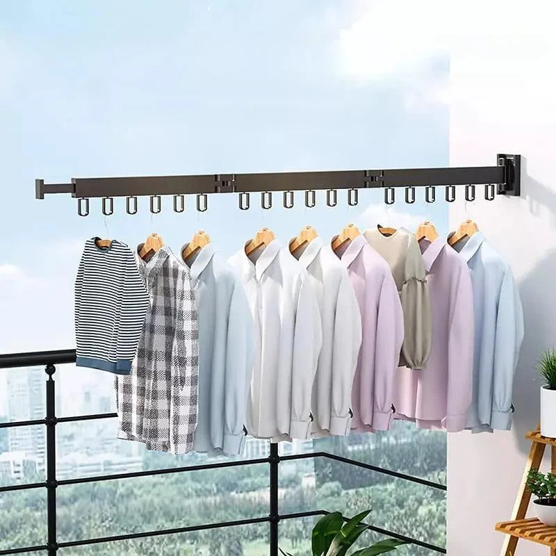 Varal Retrátil de Alumínio para Parede Suporta até 25kg