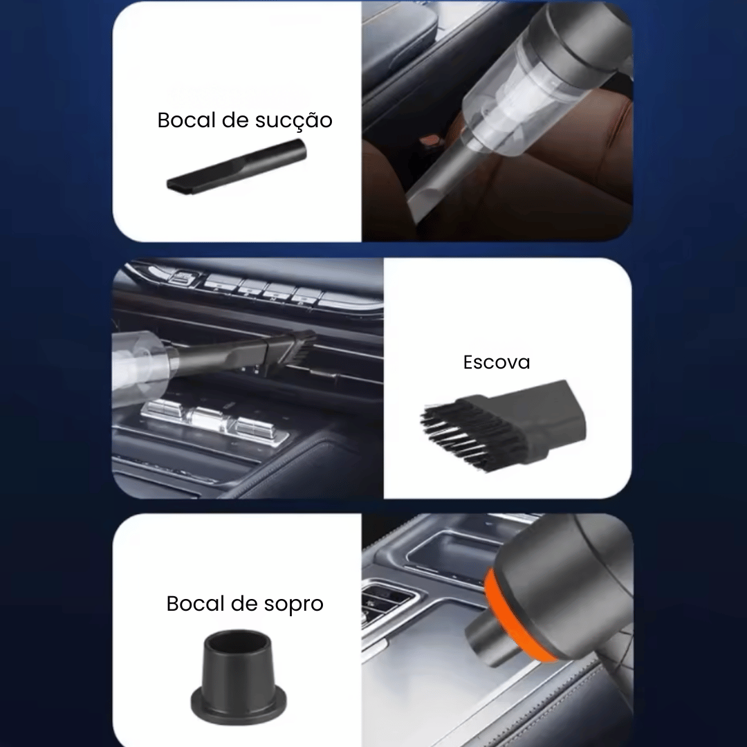Mini Aspirador de Pó Portátil USB 2 em 1