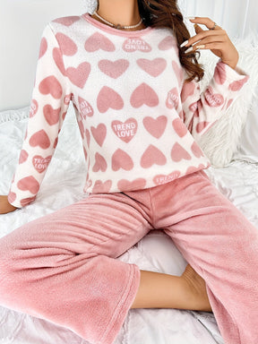 Kit Com 2 Conjuntos de Pijamas Aurora em Lã Super Quentinho + Brinde