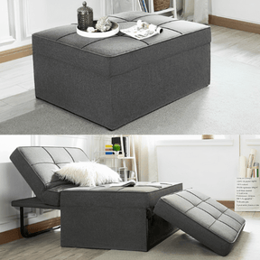 Puff Conforti Multifuncional 3 em 1 + 2 Travesseiros Brinde