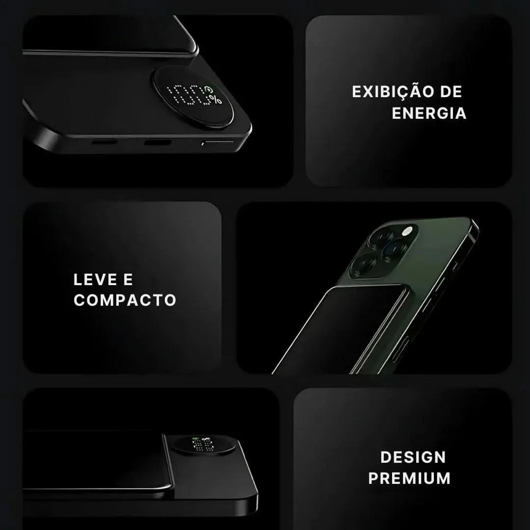 Carregador Portátil por Indução Sem Fio – Innova Fácil
