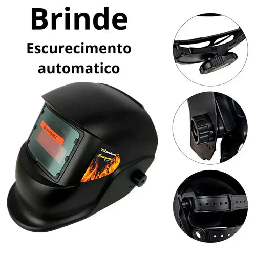 Máquina de Solda e Corte a Laser Portátil Multiprocesso 150A Proteção Térmica 4 em 1 Bivolt