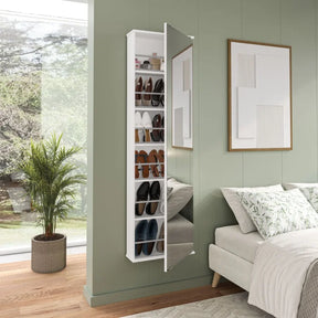 Sapateira com Espelho Itauna Branco | Frete Grátis