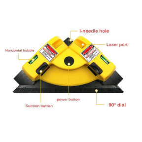 Nível, Prumo e Esquadro a Laser - 3 em 1