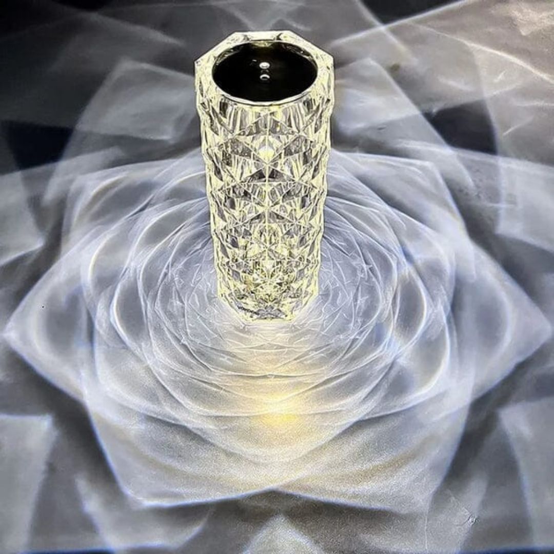 Abajur cristal Com 16 Cores Sensível ao Toque