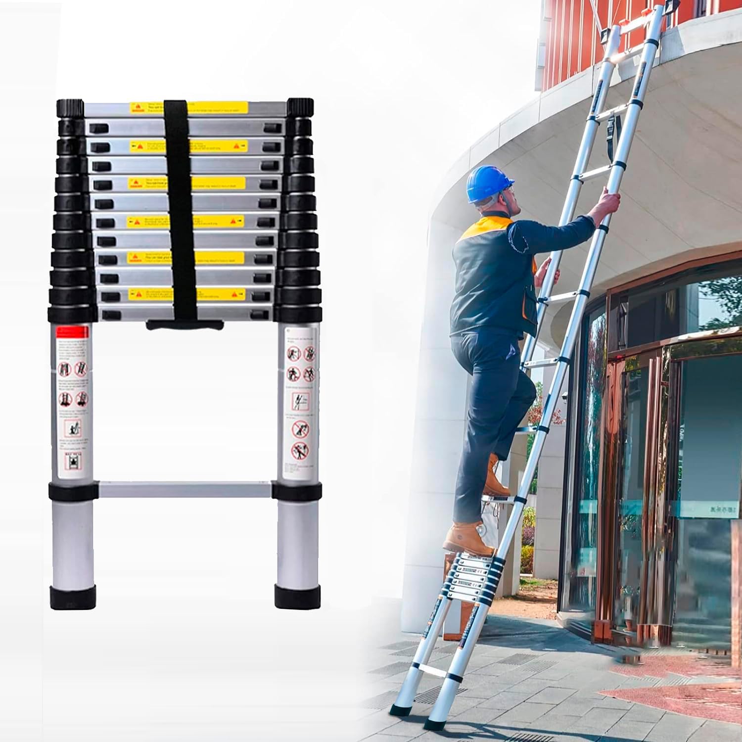 Sobe Fácil - Compact Ladder™ Escada Telescópica de 5 Metros ( + SUPER BRINDE)