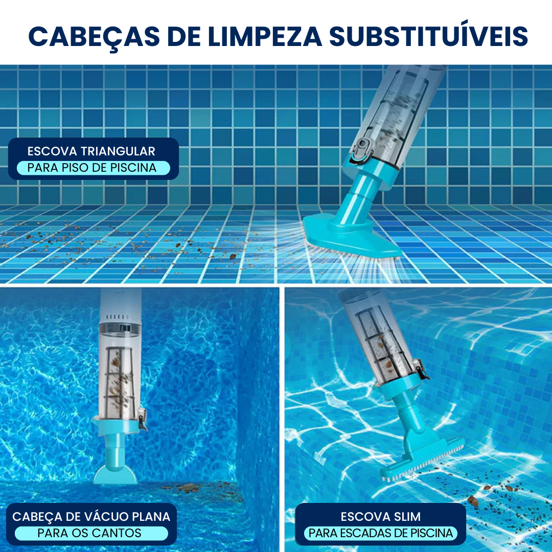 iToolMax – Aspirador de Piscina Recarregável 3 em 1 Fc